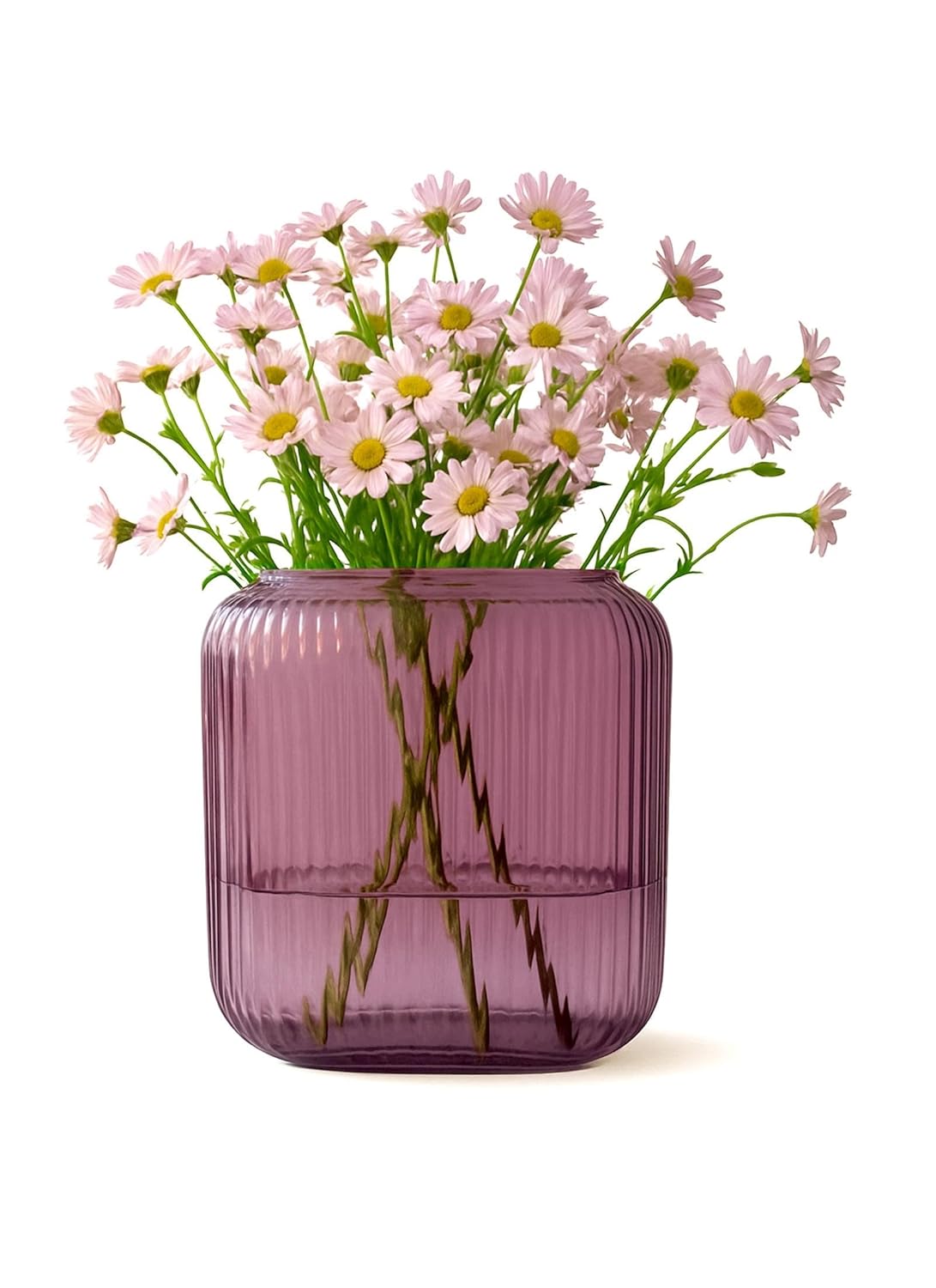 Mauve Rippled Lina Vase - Image 4